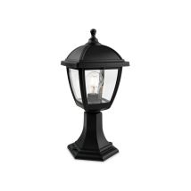 Firstlight 2817BK Palma Outdoor Pedestal Lantern In Black Resin Finish IP44