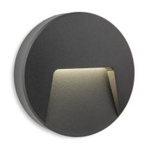 Firstlight 2809GP Golf Outdoor LED Round Step Light in Graphite IP65