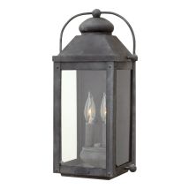Quintiesse QN-ANCHORAGE-M Anchorage 2 Light Exterior Wall Lantern In Aged Zinc