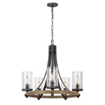 Quintiesse QN-ANGELO5 Angelo 5 Light Rustic Ceiling Chandelier