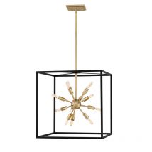 Quintiesse QN-AROS-12P Aros Modern 12 Light Ceiling Pendant In Brass Finish