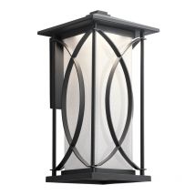 Quintiesse QN-ASHBERN-L Ashbern Large Exterior Wall Lantern In Black IP44