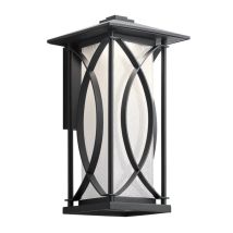Quintiesse QN-ASHBERN-M Ashbern Medium Outdoor Wall Lantern In Textured Black IP44