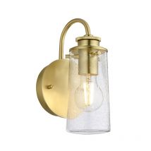 Quintiesse QN-BRAELYN1-BB Braelyn Vintage Single Wall Light In Brushed Brass