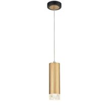Franklite PCH230 Cordelia 1 Light Ceiling Pendant Light In Satin Brushed Gold And Matt Black Finish
