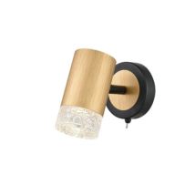 Franklite FL2423-1 Cordelia 1 Light Wall Light In Satin Brushed Gold And Matt Black Finish