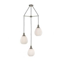 Marcella 3 Light Cluster Ceiling Light In Matt White Finish 51 cm F2421-3/349