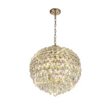 Diyas IL32805 Coniston 9 Light Ceiling Pendant In French Gold