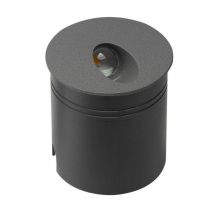 Mantra M7021 Aspen 1 Light Outdoor 3 Watt LED Round Angle Wall Lamp In Anthracite