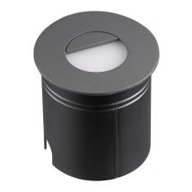 Mantra M7027 Aspen 1 Light Outdoor 3 Watt LED Round Eyelid Wall Lamp In Anthracite