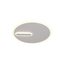 Mantra M6671 Clock LED Flush Ceiling Light In Sand White - Dia: 468mm
