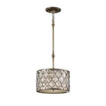 FE/LUCIA/P/C Lucia 1 Light Burnished Silver Ceiling Pendant