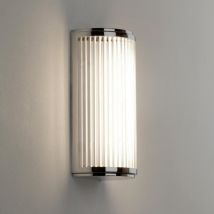 Astro 1380001 Versailles Wall Light With Clear Glass Rod Shade In Polished Chrome - height 250mm