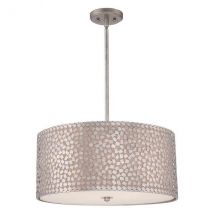 QZ/CONFETTI/P/L Confetti 4 Light Olde Silver Large Pendant
