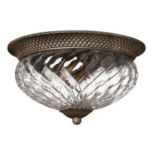 HK-PLANT-F-L-PZ 3 Light Pearl Bronze Flush Ceiling Light