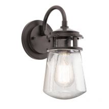 KL-LYNDON2-S-AZ Lyndon Small Exterior Wall Lantern Bronze