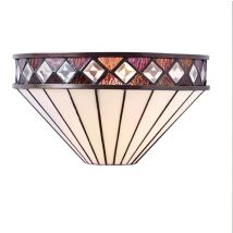 Interiors 1900 64149 Fargo Tiffany 1 Light Wall Light With Shade