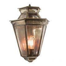 413 Bevelled Glass 1 Light Exterior Wall Light - product_finish:Polished Brass