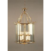 Impex LG07000/15 Lantern 6 Light Traditional Brass Lantern - product_finish:Chrome Finish Frame