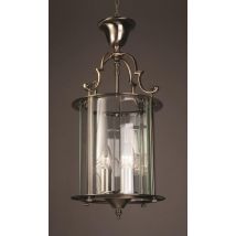 Impex LG07000/9 Lantern 3 Light Traditonal Lantern - product_finish:Polished Brass Finish Frame