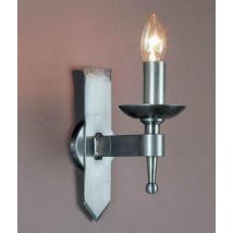 SMRR01071 Saxon 1 Light Metal Wall Bracket - product_finish:Matt Black Finish Frame