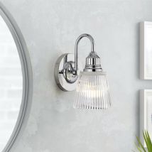Quintiesse QN-ADDISON1-BATH Addison 1 Light Wall Light In Polished Chrome