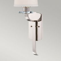 QZ/SUTTON PL1 1 Light Imperial Silver Modern Wall Bracket