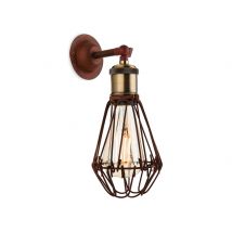 Firstlight 3712RB Arcade 1 Light Wall Light In Rustic Brown