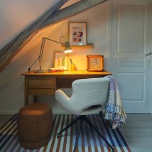 Anglepoise 31299 Original 1227 BRASS Desk Lamp in Elephant Grey