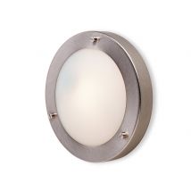 Firstlight Rondo 2745 Brushed Steel Flush Fitting Wall Light