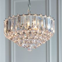 Endon FARGO-14CH Fargo Acrylic and Chrome Ceiling Pendant Light