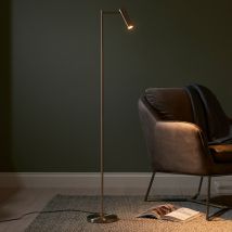 Endon 98116 Dedicated Reader Task Floor Lamp In Satin Nickel Finish
