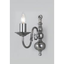 BF00350/1/WB/PEWTER Flemish 1 Light Single Wall Bracket