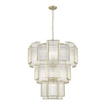 Impex Antigua 13 Light Ceiling Pendant Light In Matt Gold Finish