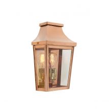 Norlys CS7-2-COPPER Chelsea Half Lantern Copper with Clear Panels