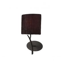 M1154/BS Eve 1 Light Anthracite Wall Lamp With Black Shade