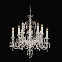 Impex Impex CB125793/10 Crystal Bohemian 10 Lt Crystal Chandelier