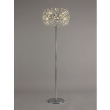 Fusion Floor Lamp 8 Light in a Polished Chrome Finish and Clear Crystal