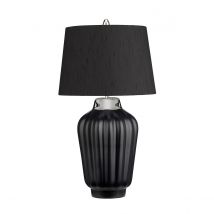 Quintiesse QN-BEXLEY-TL-BKPN Bexley Modern Table Lamp In Black And Polished Nickel