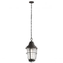 Quintiesse QN-CHANCE-HARBOR8 Chance Harbor Outdoor Chain Lantern In Weathered Zinc IP44