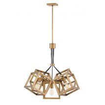 Quintiesse QN-ENSEMBLE5P-BB Ensemble 5 Light Cluster Ceiling Pendant In Brushed Bronze
