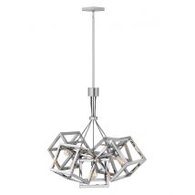 Quintiesse QN-ENSEMBLE5P-PN Ensemble 5 Light Cluster Ceiling Pendant In Polished Nickel