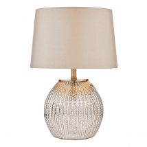 Dar SON4232 Sonia Table Lamp with Silk Shade