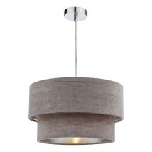 Dar Wisebuys Suvan Easy Fit Mink Velvet Shade With Silver Lining