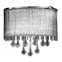 Franklite FL2161/2 Spirit 2 Light Modern Crystal Wall Light