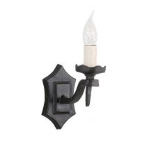 Elstead RY1B BLACK Rectory single black, wrought iron wall light