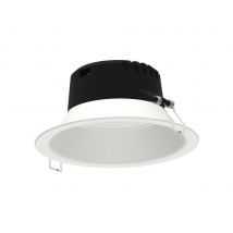 Mantra M6396 Medano LED Large Round 4000K Downlight In White - Cut Out: 206mm