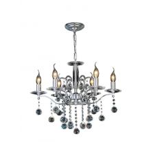 Diyas IL30126 Zinta 6 Light Pendant Light In Polished Chrome