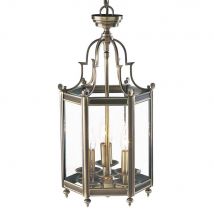 Dar MOO0375 Moorgate Antique Brass Lantern