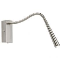 Saxby 50606 Madison Task Wall Light in Brushed Chrome Finish